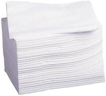 White Disposable Latex-Free Washcloths, 10"x12.5", Pack of 50