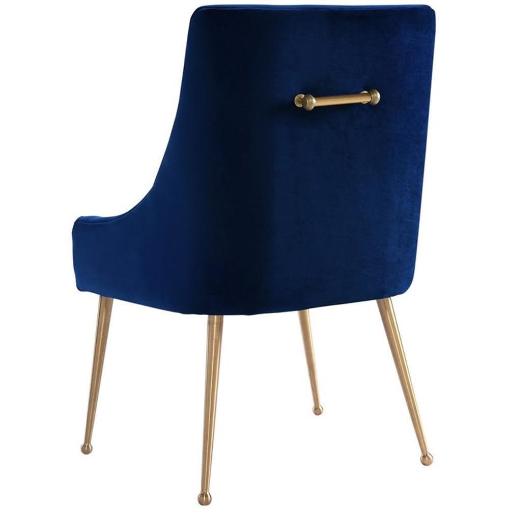 Beatrix 19'' H Velvet Upholstered Metal Parsons Chair