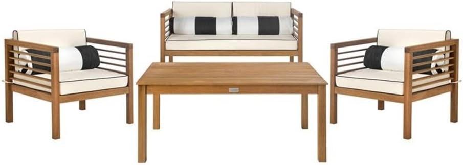 Wade Logan® Arlethe 5 Piece Rattan Sofa Seating Group with Cushions