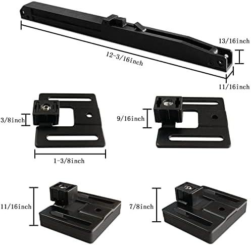 2PCS Soft Close barn Door Hardware kit Barn Door Soft Close Mechanism Spring Buffer Damper Hole-Free Version Fit for Door Weight 60-176 Pounds Adjustable Door Stoppers 2022NEWEST (Use for 20-40)