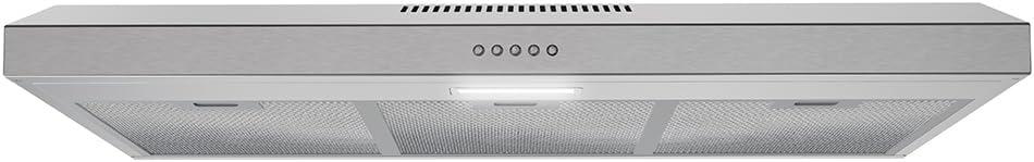 Streamline Lagundo 36" 80 Cubic Feet Per Minute Ducted Under Cabinet Range Hood with Mesh Filter and Light Included