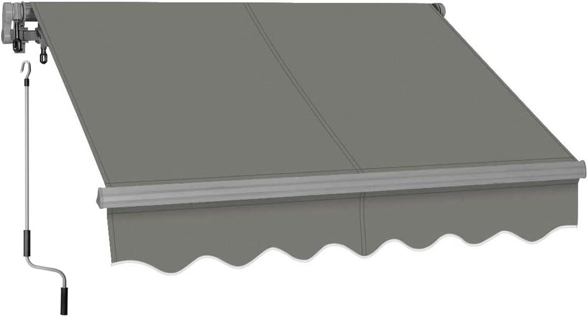 Advaning 10.5'' D Metal Cover Retractable Patio Awning