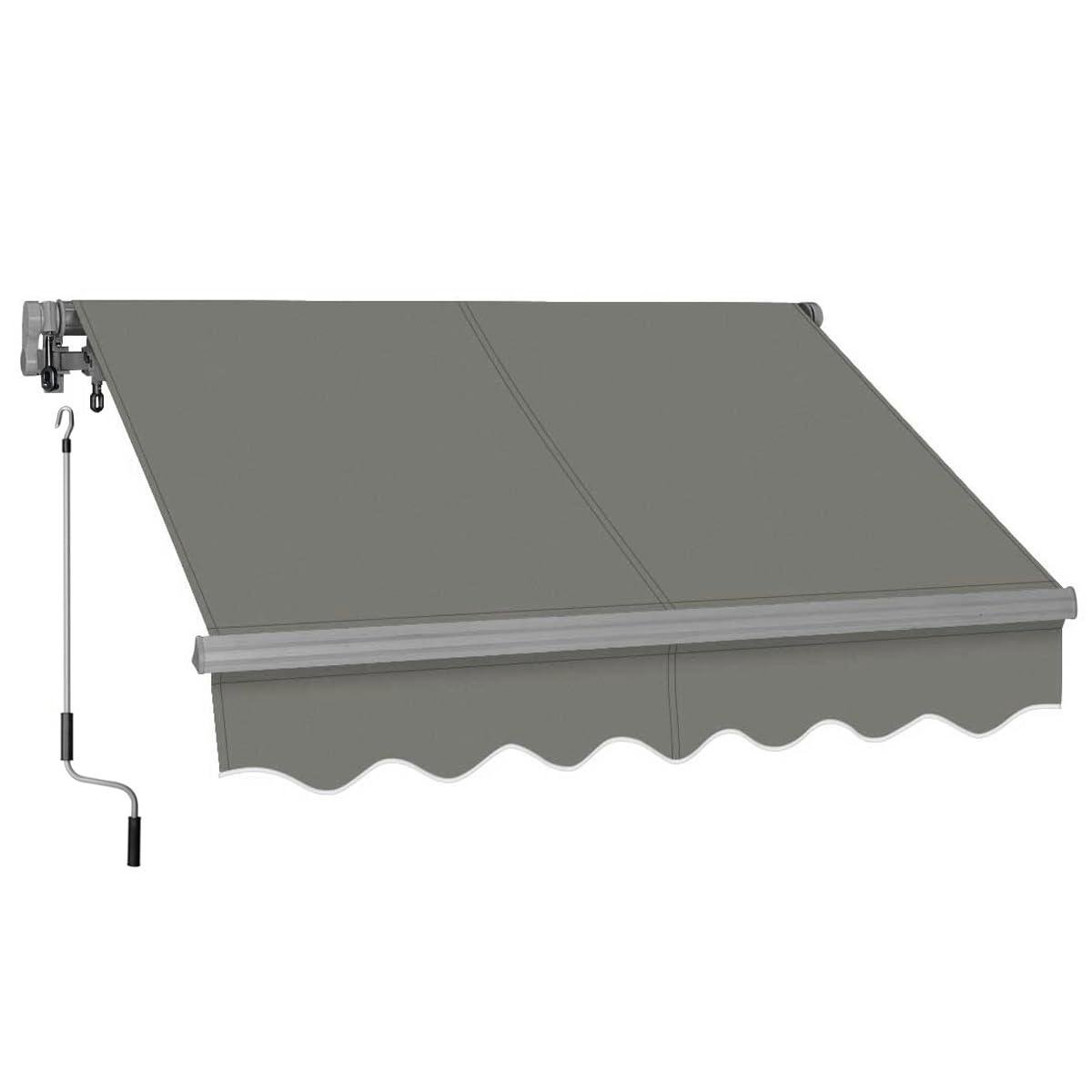 Advaning Advaning 10.5'' D Metal Cover Retractable Patio Awning
