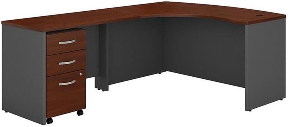 Series C L Shaped Desk with Mobile File Cabinet