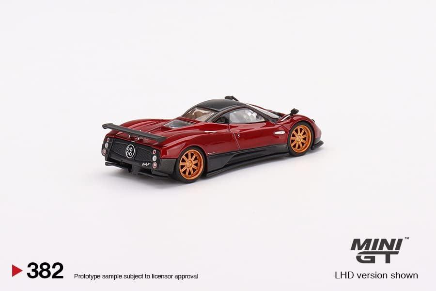 Pagani Zonda F Rosso Dubai Red Metallic with Black Top Limited Ed to 3000 pcs 1/64 Diecast Model Car by Mini GT
