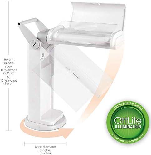 OttLite OttLite 13 Watt Magnifier Task Lamp with 2X Magnification and Swivel Base