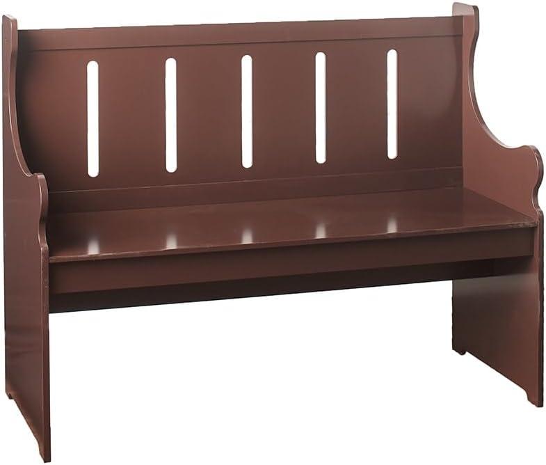 The Lakeside Collection Pew Style Benches - Weathered Wood