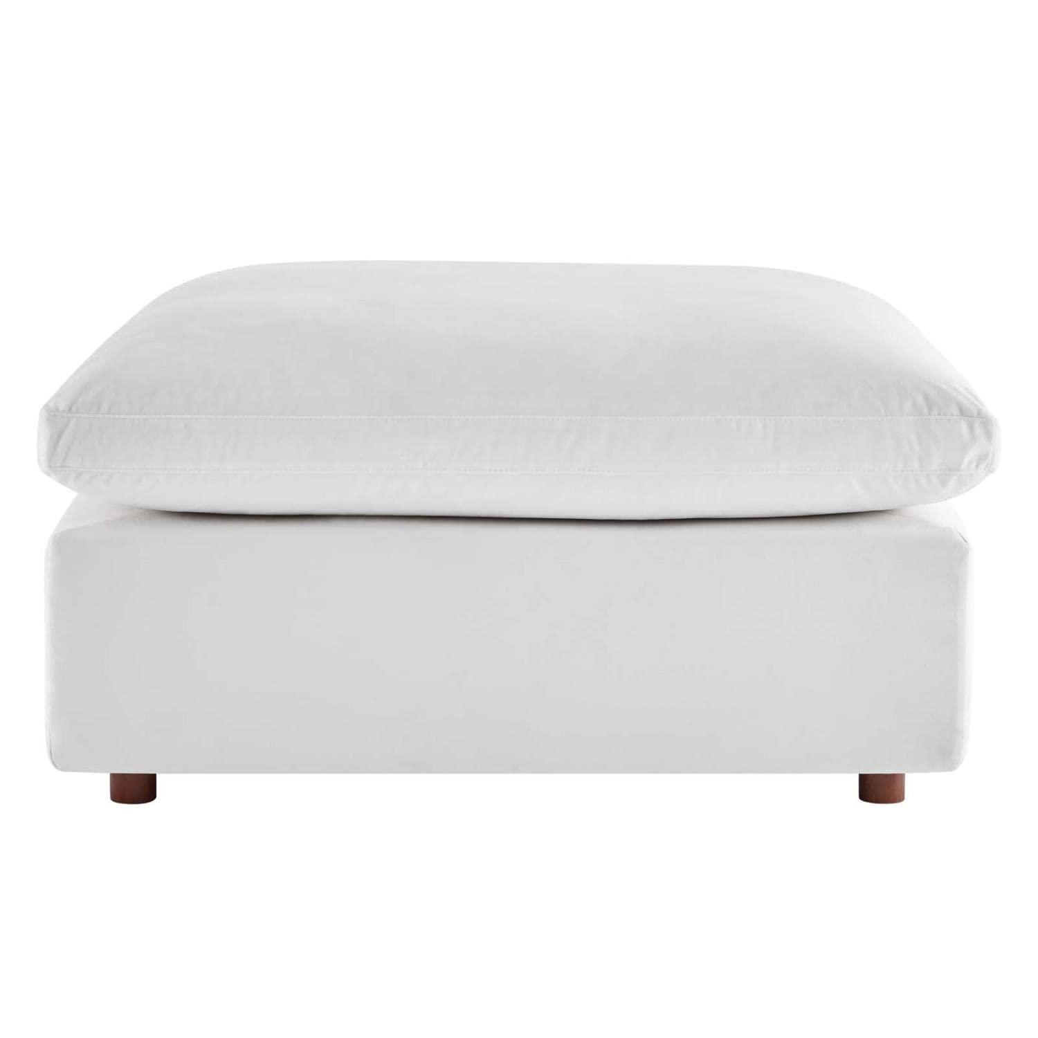 Modway Commix Down Filled Overstuffed Performance Velvet Ottoman