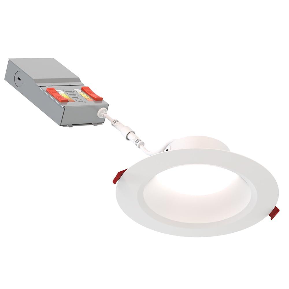 Juno WF6 DREG SM ALO20 SWW5 90CRI MW M6 6'' Selectable Color Temperature Dimmable Air-Tight IC Rated LED Canless Recessed Lighting Kit