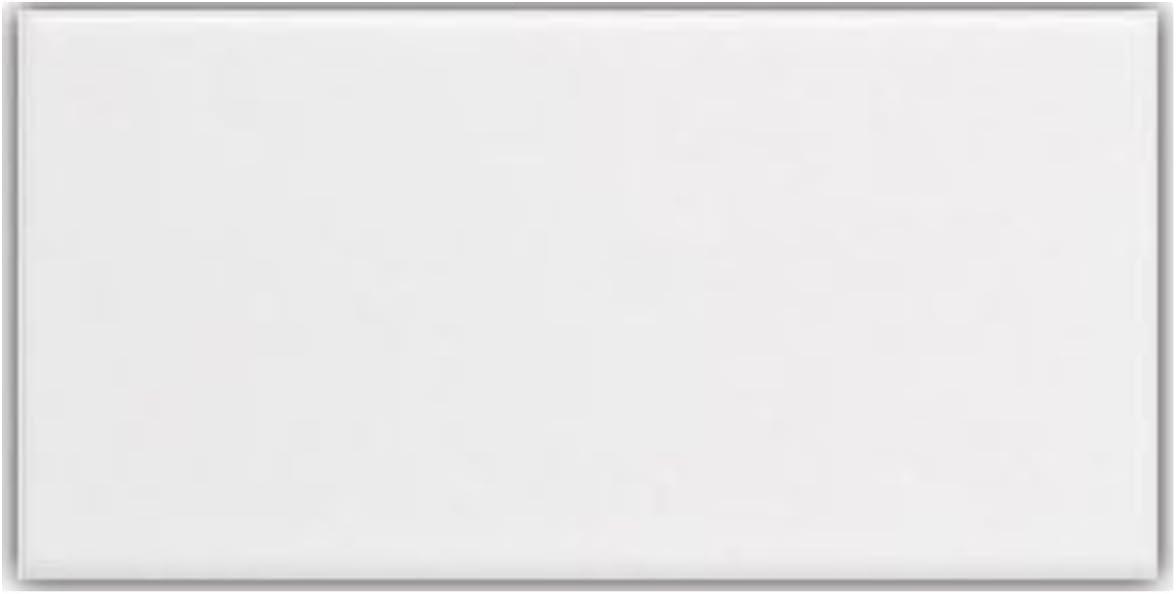 Tenedos White Ceramic 3x6 Glossy Subway Wall Tile Backsplash for Kitchen, Bathroom Shower, Accent Decor, Fireplace (80 Pieces - Box of 10 sq.ft.)