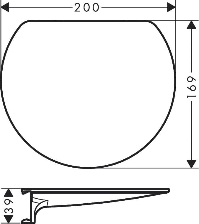 Wallstoris hansgrohe Shelf