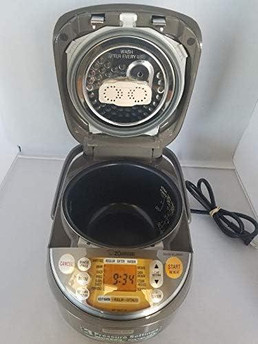 Zojirushi NP-NWC10XB Pressure Induction Heating Rice Cooker & Warmer 5.5 Cup (Uncooked): 11 Settings, Nonstick, 1240W