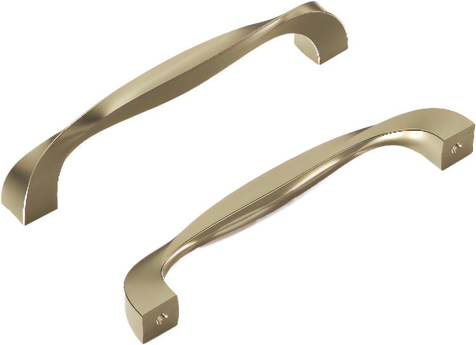 Twist Kitchen Cabinet Handles, Solid Core Drawer Pulls for Cabinet Doors, 5-1/16" (128mm)