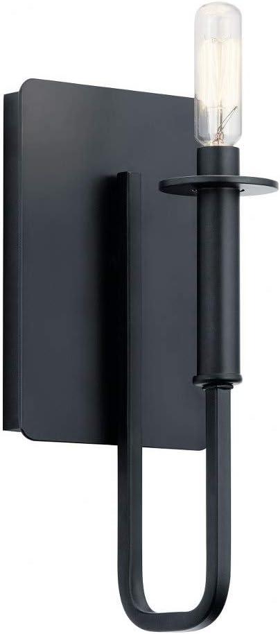 Alden 5'' Black Modern Wall Sconce with Direct Wiring