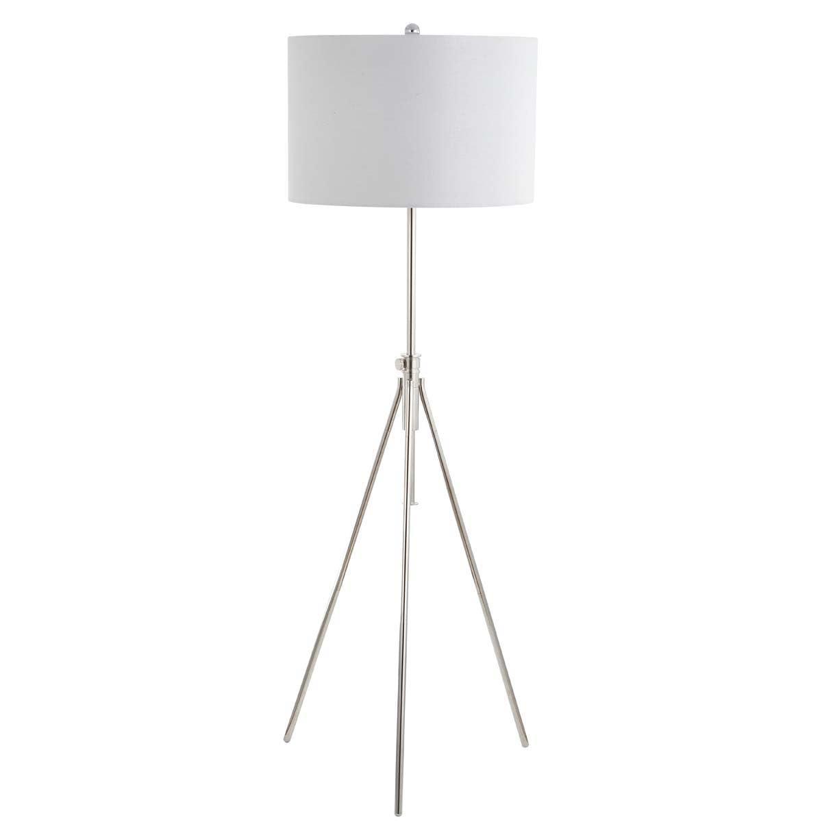 Cipriana Floor Lamp - FLL4007 - Silver/White - Safavieh