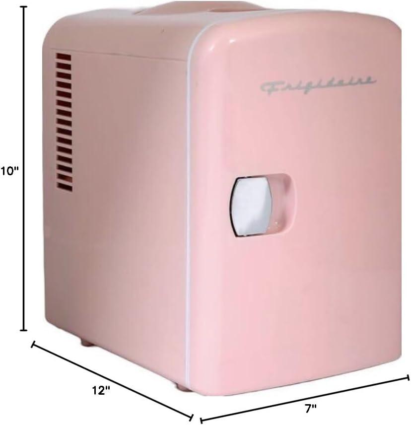 Frigidaire Retro Mini Fridge Cooler, Holds Up to 9 Cans, Portable Fridge for Car, Office, Bedroom, Dorm Room