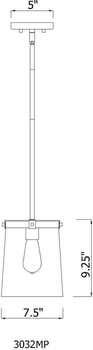 Z-Lite Callista 1 - Light Pendant in  Rubbed Brass