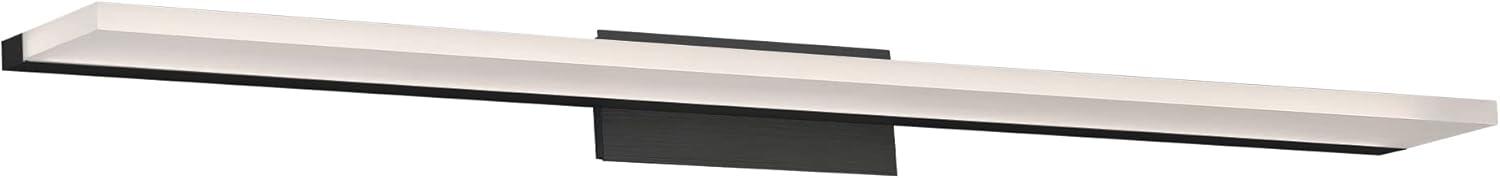 WAC Lighting Level 36" 1-Light LED 3500K Aluminum Bathroom Vanity Light in Black