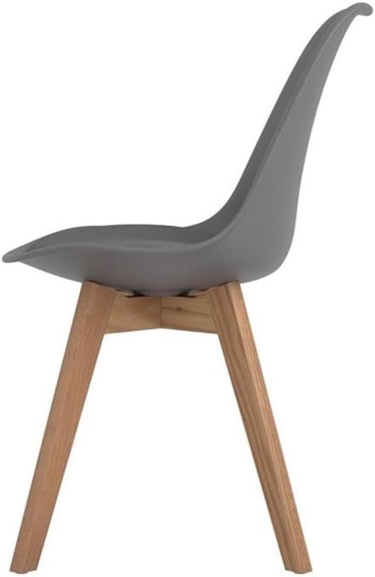 Coaster Caballo Faux Leather Upholstered Side Chairs in Gray