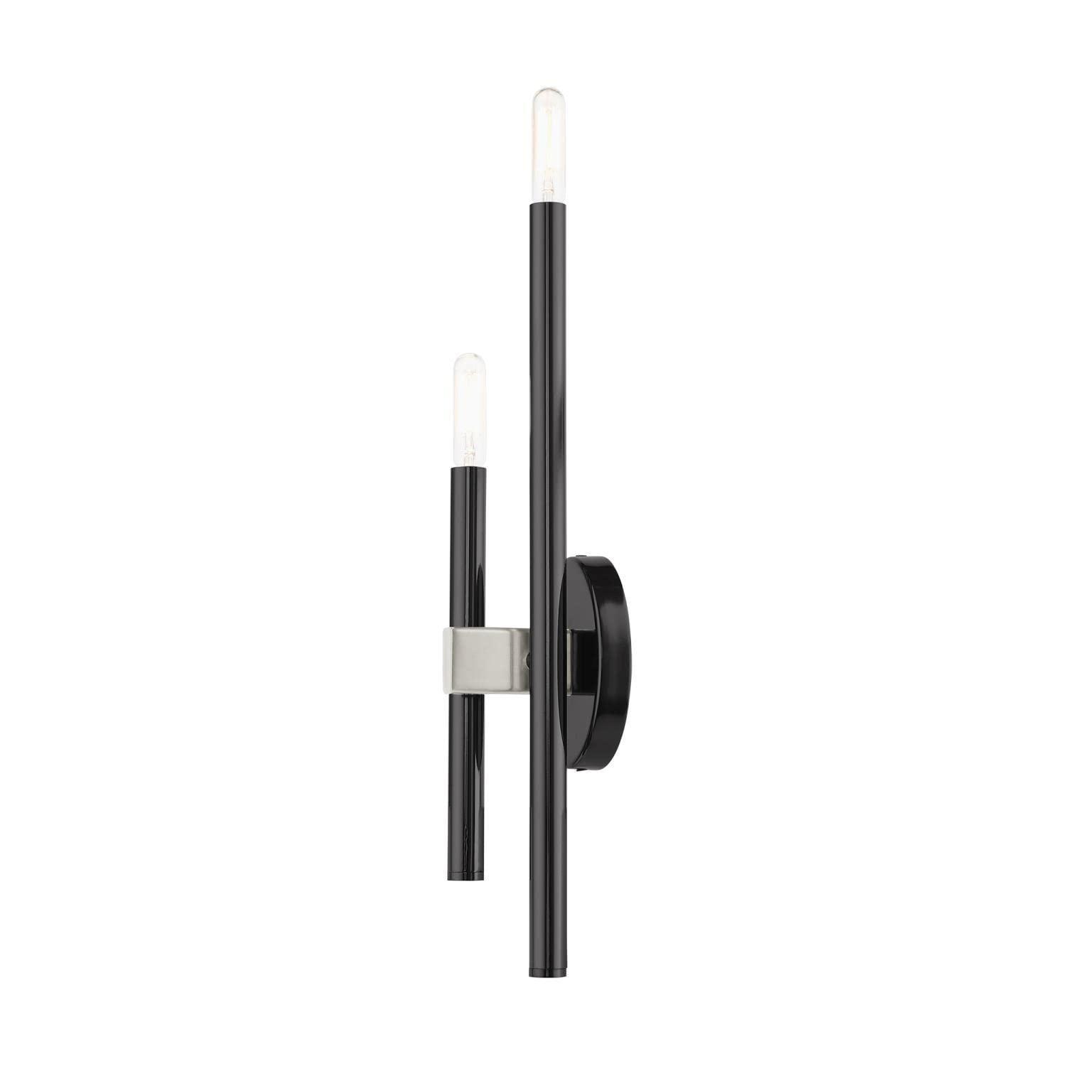 Livex Lighting Denmark 2 - Light Wall Light in  Black Chrome