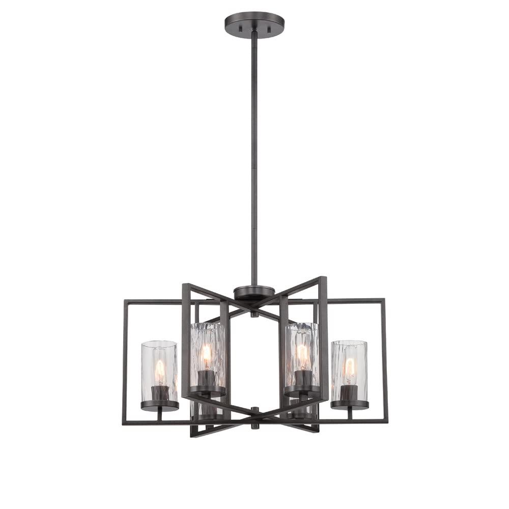 Union Rustic Kuhle 6 - Light Charcoal Chandelier Pendant