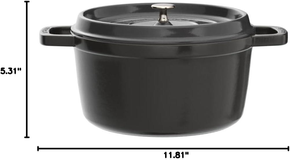 Staub ® 5.5-Qt Matte Black Cocotte