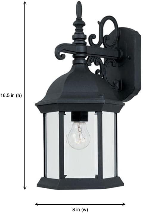 2971-BK-Designers Fountain-Devonshire - One Light Outdoor Wall Lantern