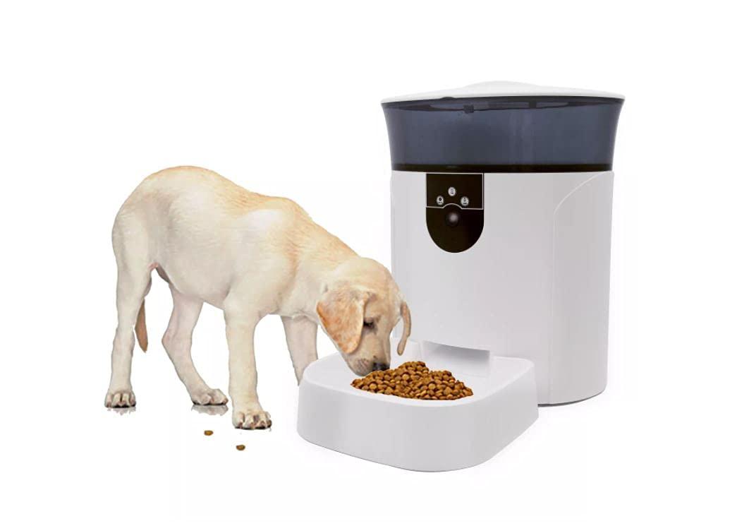 Pet Genius Smart Wi-Fi Video 7.0L Automatic Pet Feeder with Camera and Click Feeding for Pets