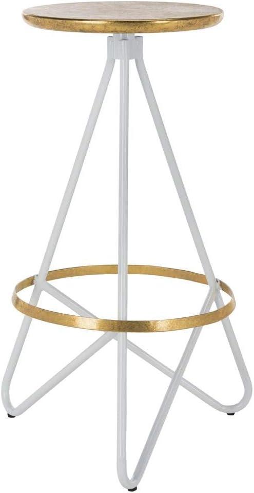 Galexia Bar Stool - BST3200 - Gold/White - Safavieh