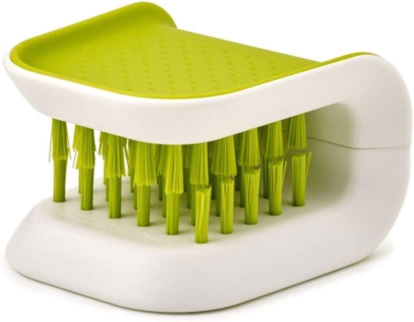 Green and White Portable Knife and Cutlery Cleaning Brush