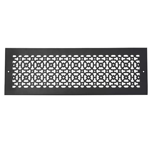 Achtek Air Return 6"x24" (Overall Size 8"x24") | Cast Aluminum Air Grille | HVAC Duct Cover for Home Ventilation