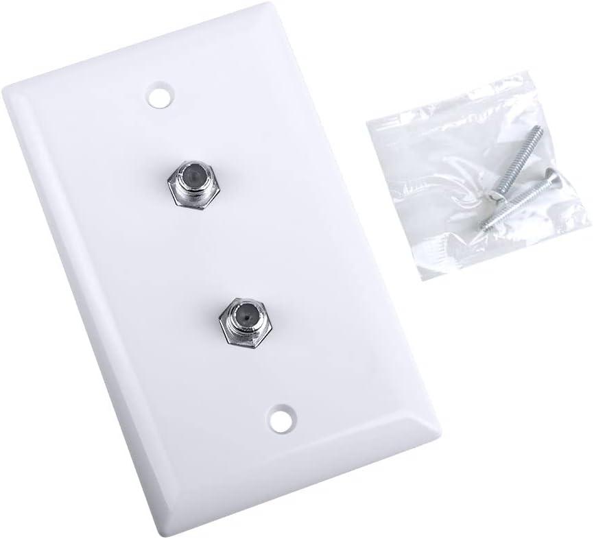 Skywalker Signature Series, Wall Plate W/Dual F-81, White