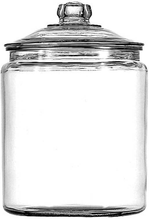 Exlonjet Hill Glass 0.5 Gallon Storage Jar, Set of 1