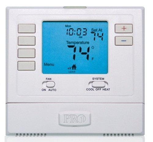 PRO1 IAQ T725 Programmable 2H/1C Digital Heat Pump Thermostat with 4 sq. in. Display