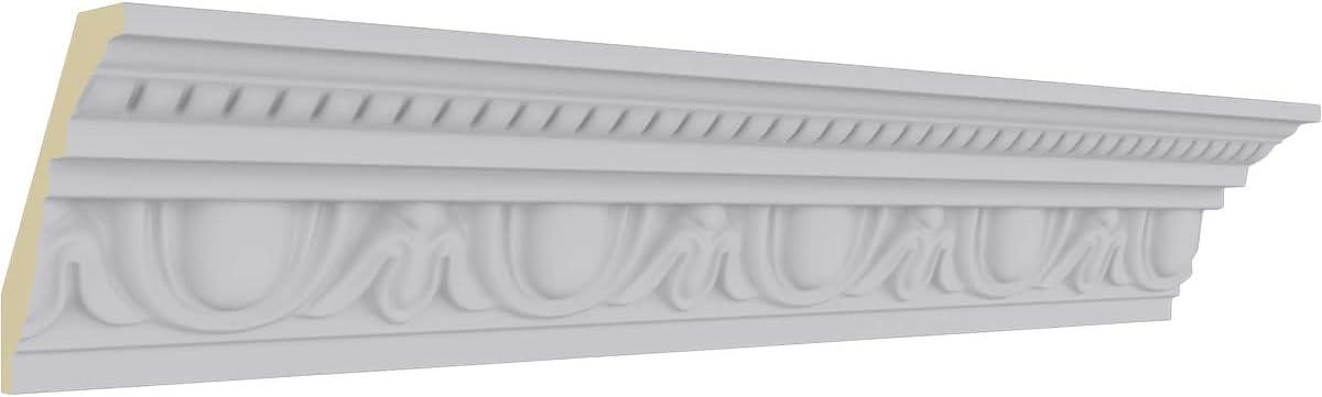 Ekena Millwork Traditional Egg & Dart with Beads Crown Moulding