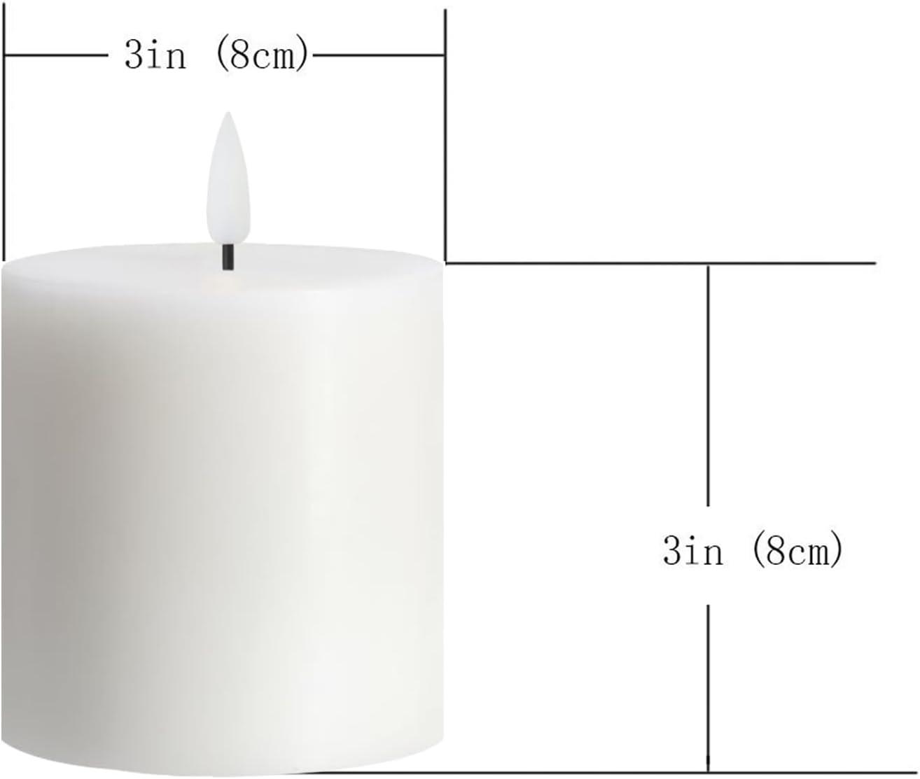 Stonebriar Unscented Flameless Pillar Candle