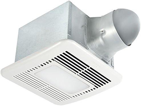 Delta Off-White Galvanized Steel LED Exhaust Fan