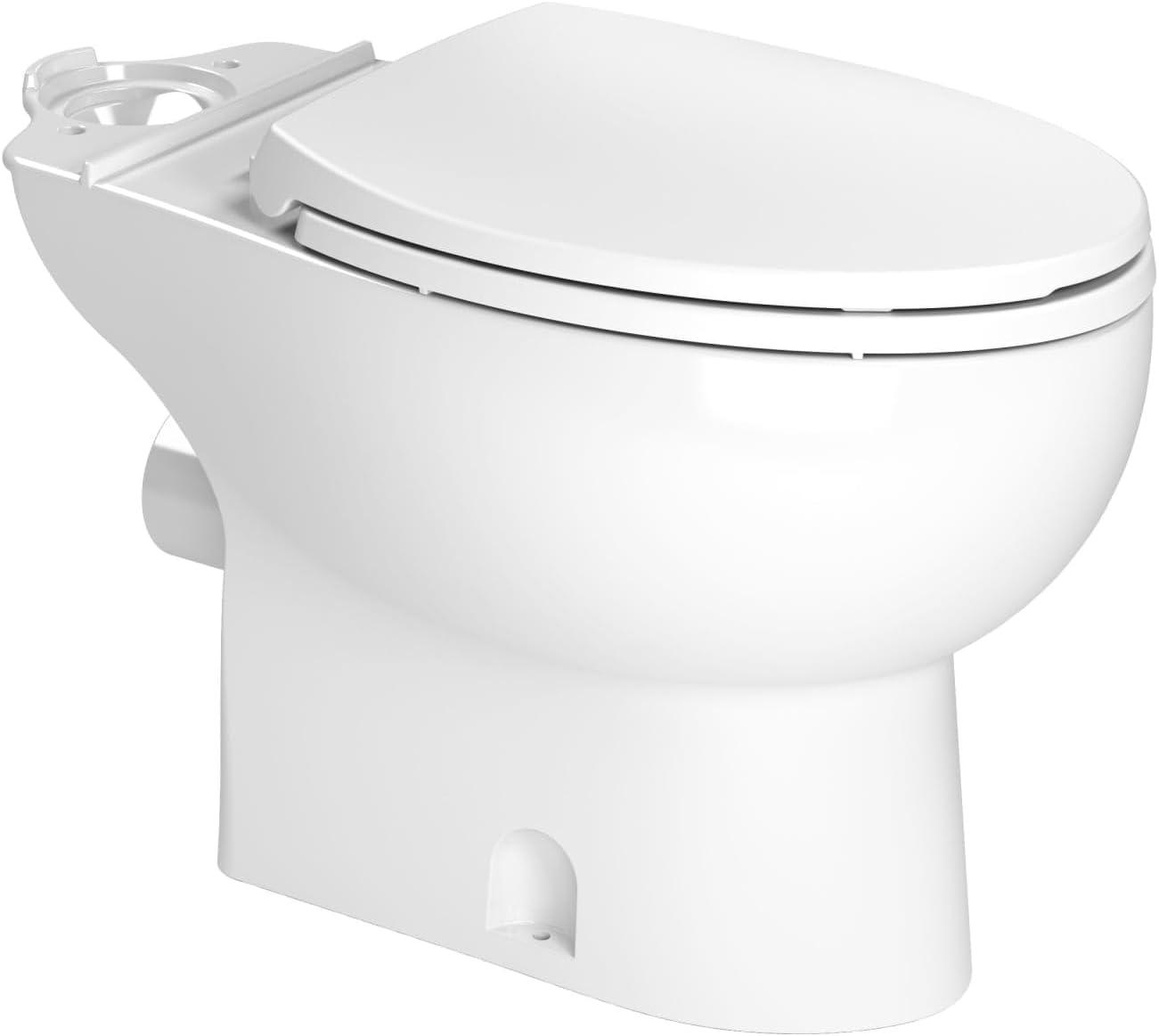 White Elongated High Efficiency Free Standing Macerating Toilet