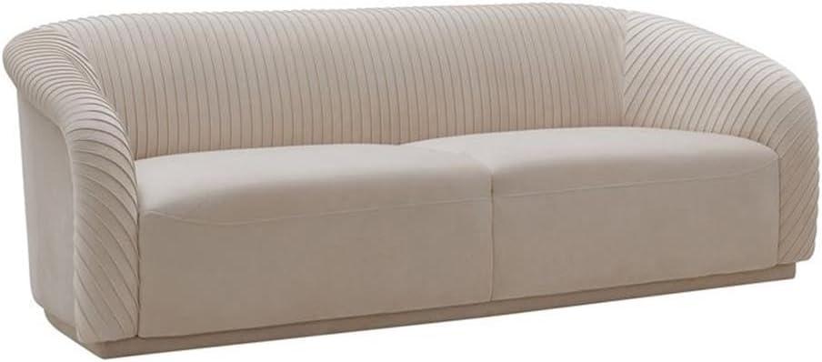 Yara Pleated Velvet Sofa