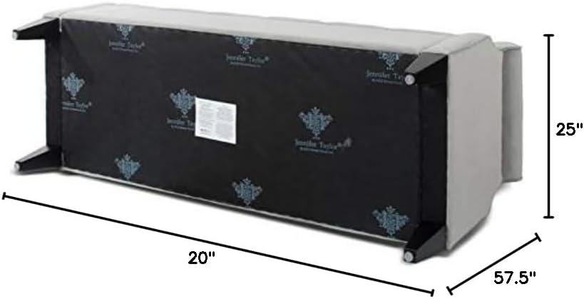 Jacqueline Tufted Roll Arm Storage Bench Grey