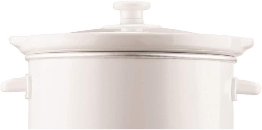 Brentwood SC-135W Kitchen 3 Quart Slow Cooker with Multiple Heat Settings, White