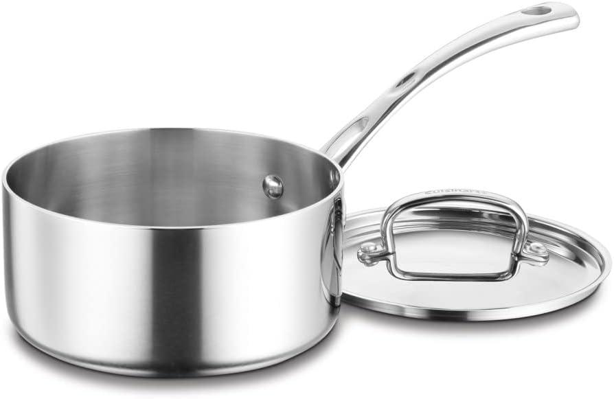 French Classic Stainless Steel 2-Quart Saucepan with Cover