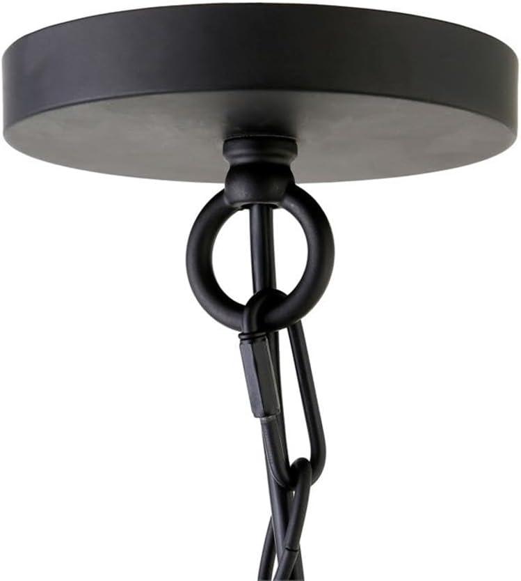 Heath & Cliff Verona Pendant 7" Blackened Bronze with Seeded Glass Shade 7" Brass