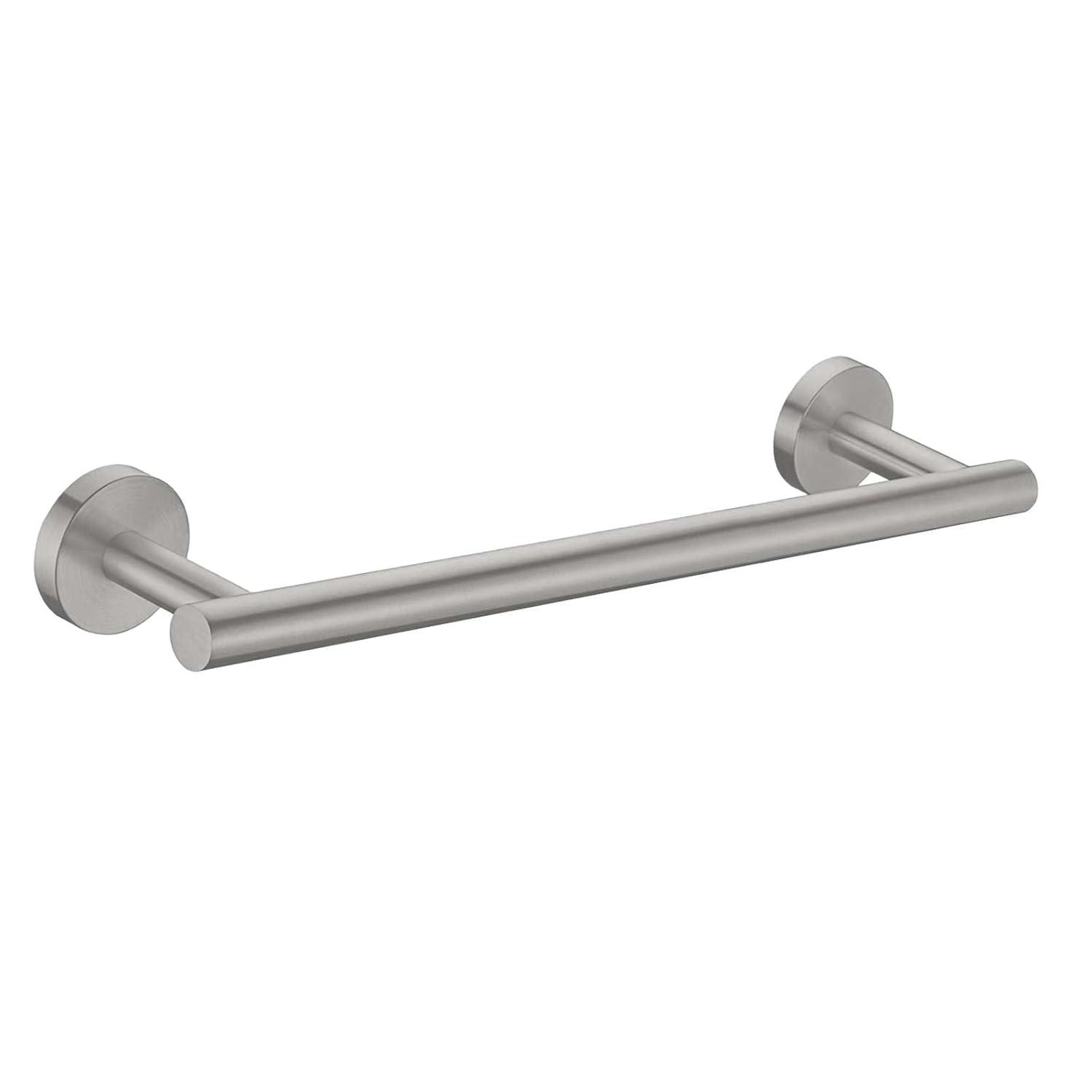 16" Towel Bar Rail Brushed Nickel Wall Mounted Towel Holder Bathroom Kitchen Cloths Hanger 304 Stainless Steel