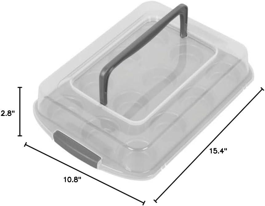 Wilton Bake It Better Non-Stick Cupcake Pan with Tall Lid, 12-Cup