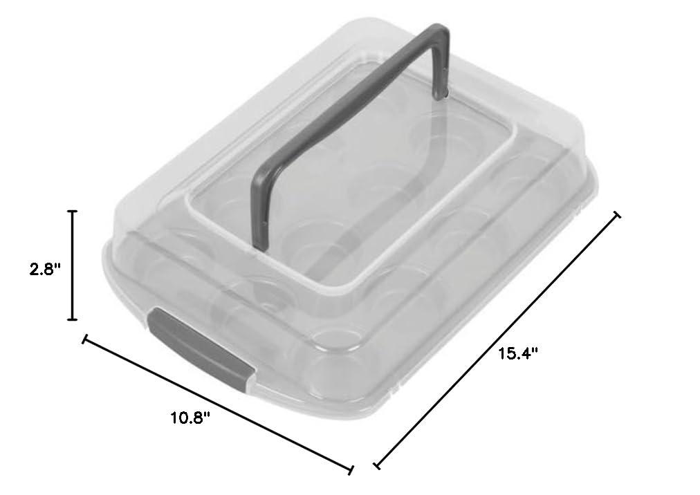 Wilton Bake It Better Non-Stick Cupcake Pan with Tall Lid, 12-Cup