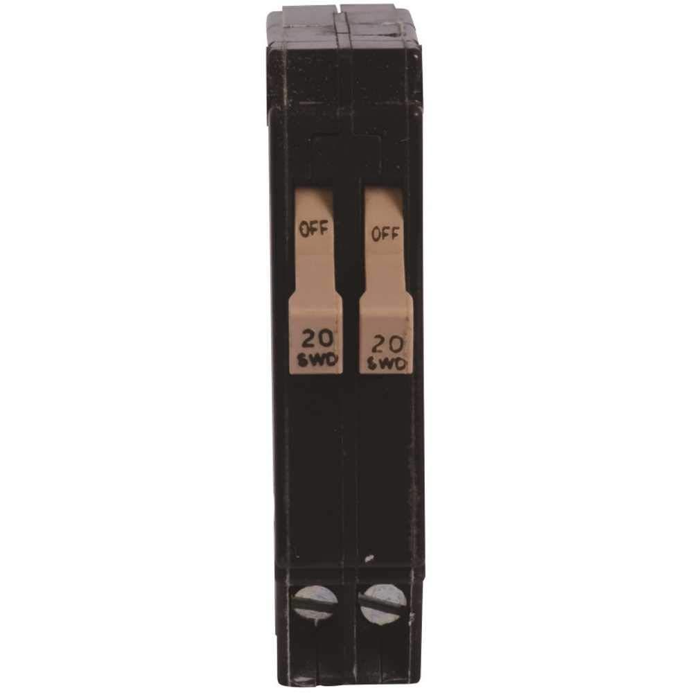 Eaton CHT2020 Cutler-Hammer Tandem Single Pole Circuit Breaker, 3/4", 20 Amp