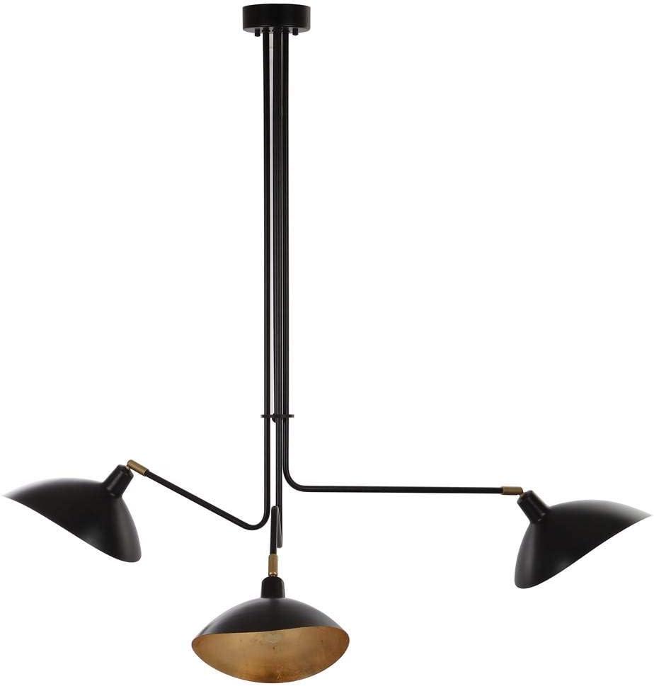 Lewis Metal Pendant Lamp - Black - Safavieh.