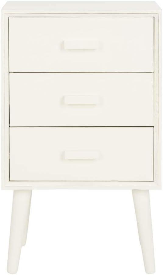Pomona 3 Drawer Accent Table - CHS5700 - Vintage White - Safavieh