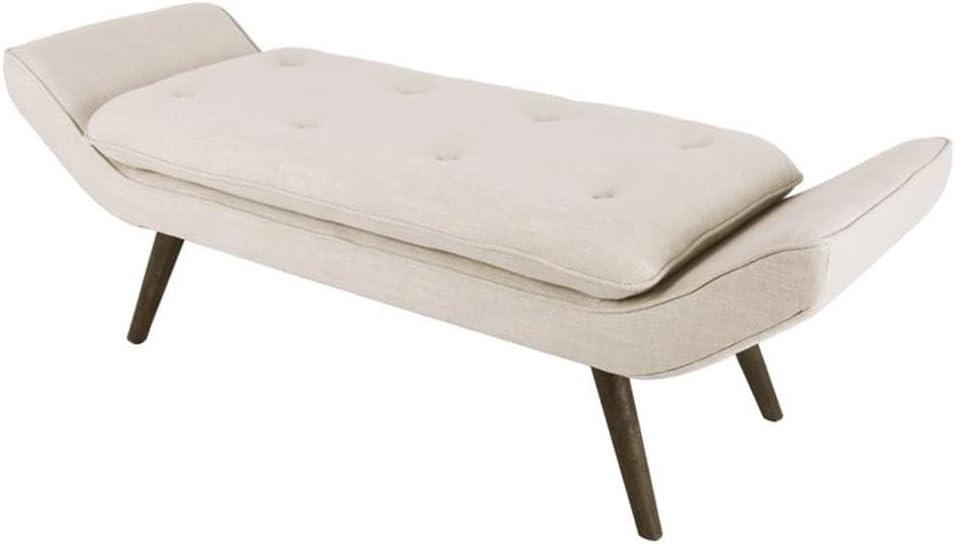 Newcastle Cushioned Tufted Bench, Multiple Colors